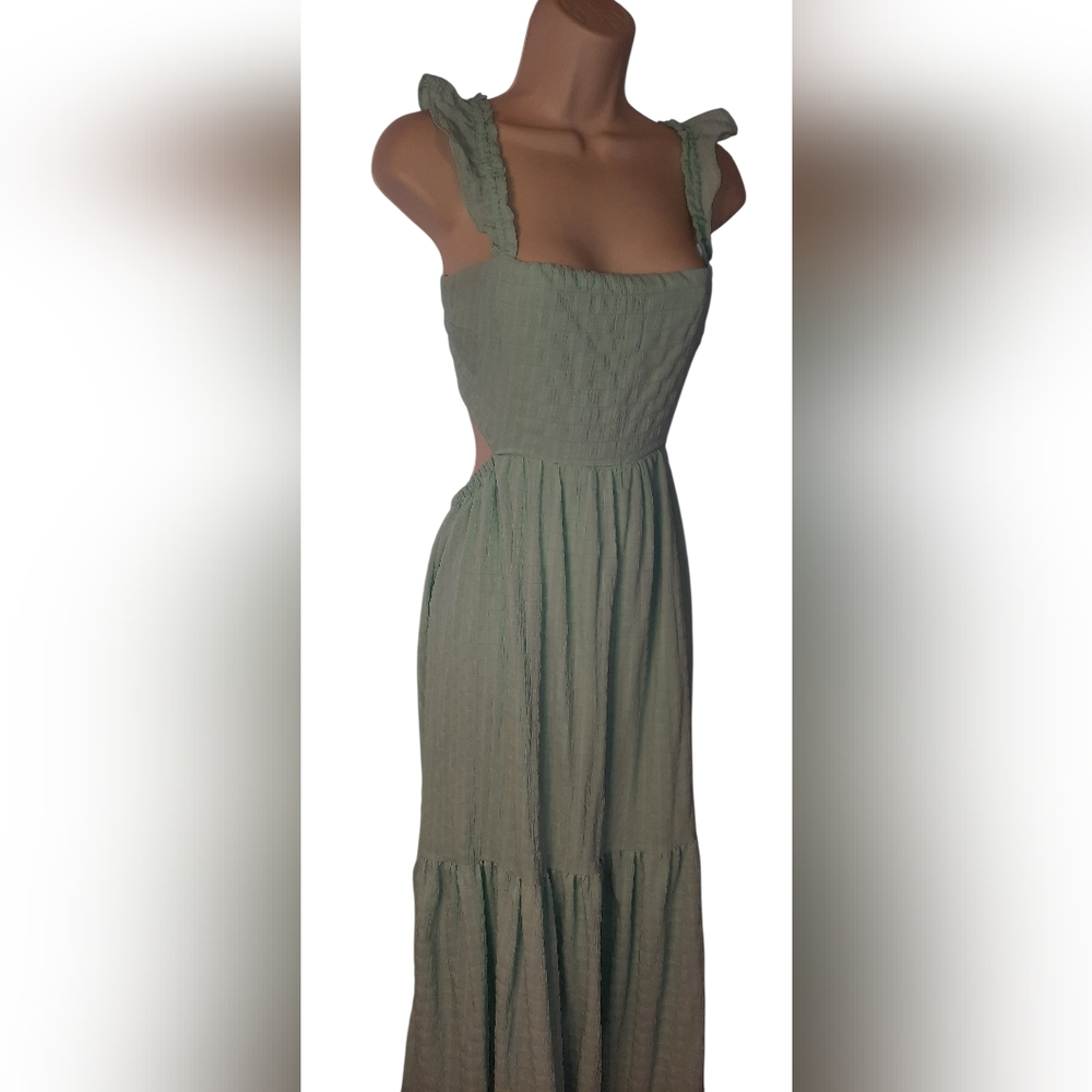 Lush Backless Green Dress